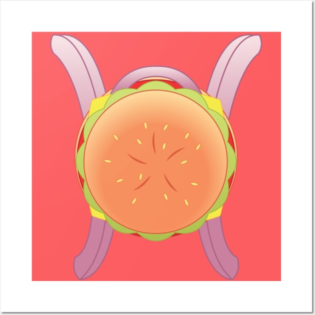 CHEESEBURGER-! Frontpack? Wall Art by Novanator